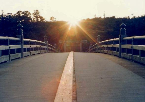 宇治橋冬至 (Uji Bridge at Winter solstice)