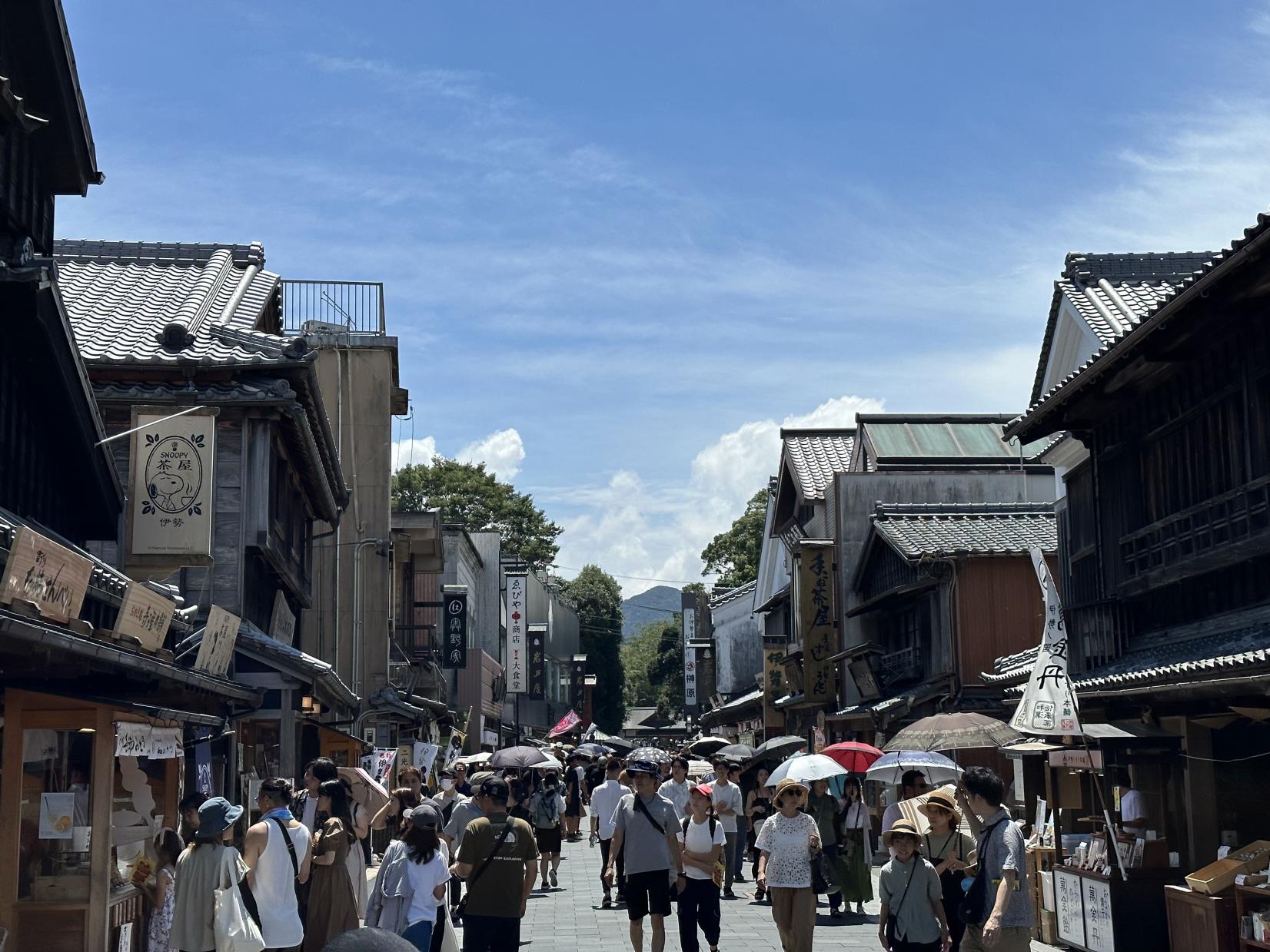 ＜伊勢神宮 内宮へ続く参道＞-0