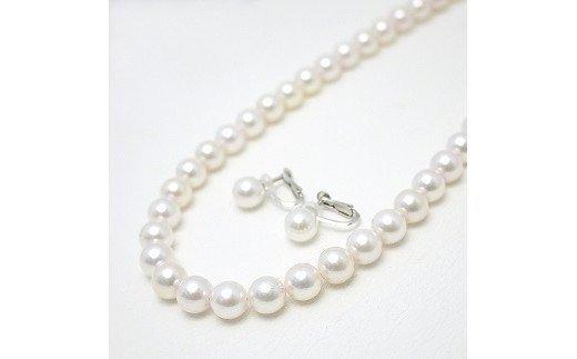 【伊勢市】アコヤ真珠ネックレス・イヤリングセット（8.0mm-8.5mm）-0