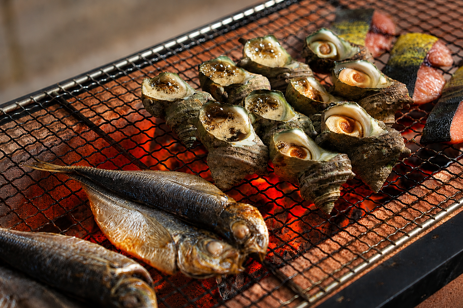 海女小屋をイメージした浜焼き-1