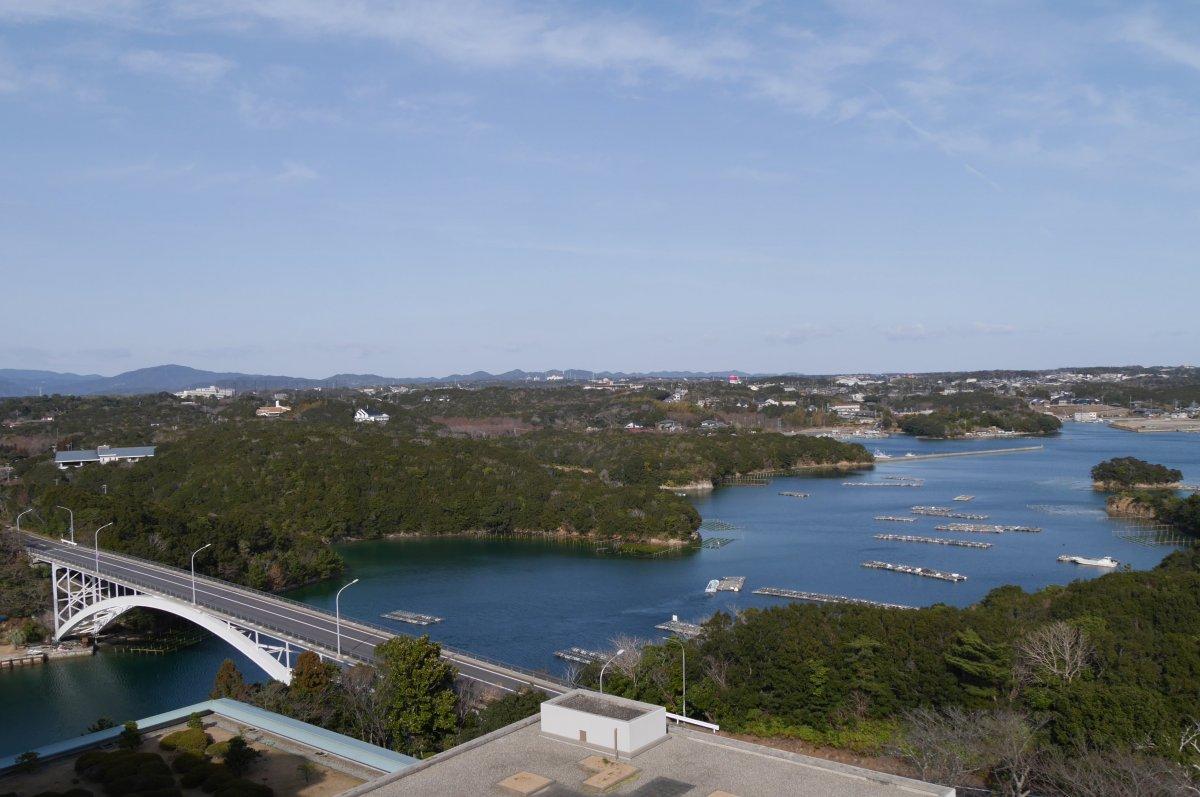 賢島大橋（志摩観光ホテルより）