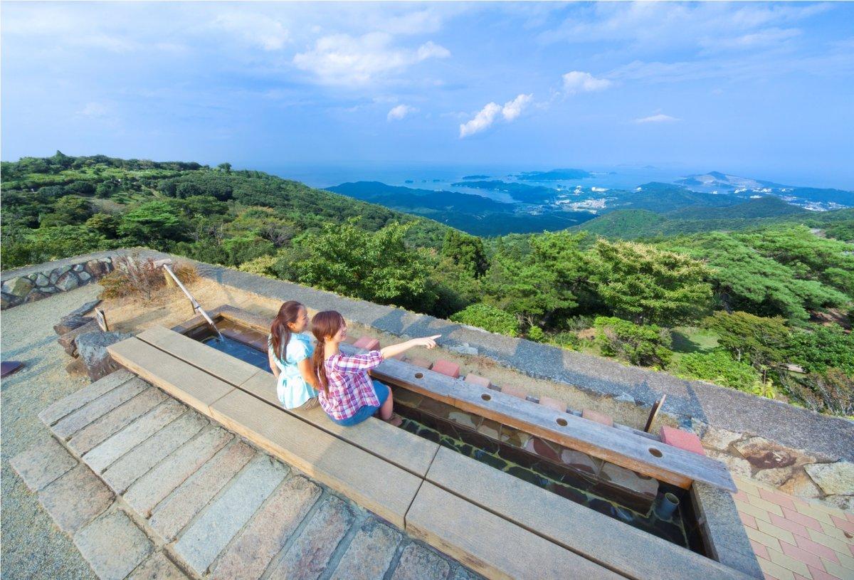 朝熊山頂展望足湯（天空郵筒）-0