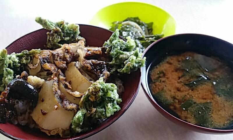 あわび天丼