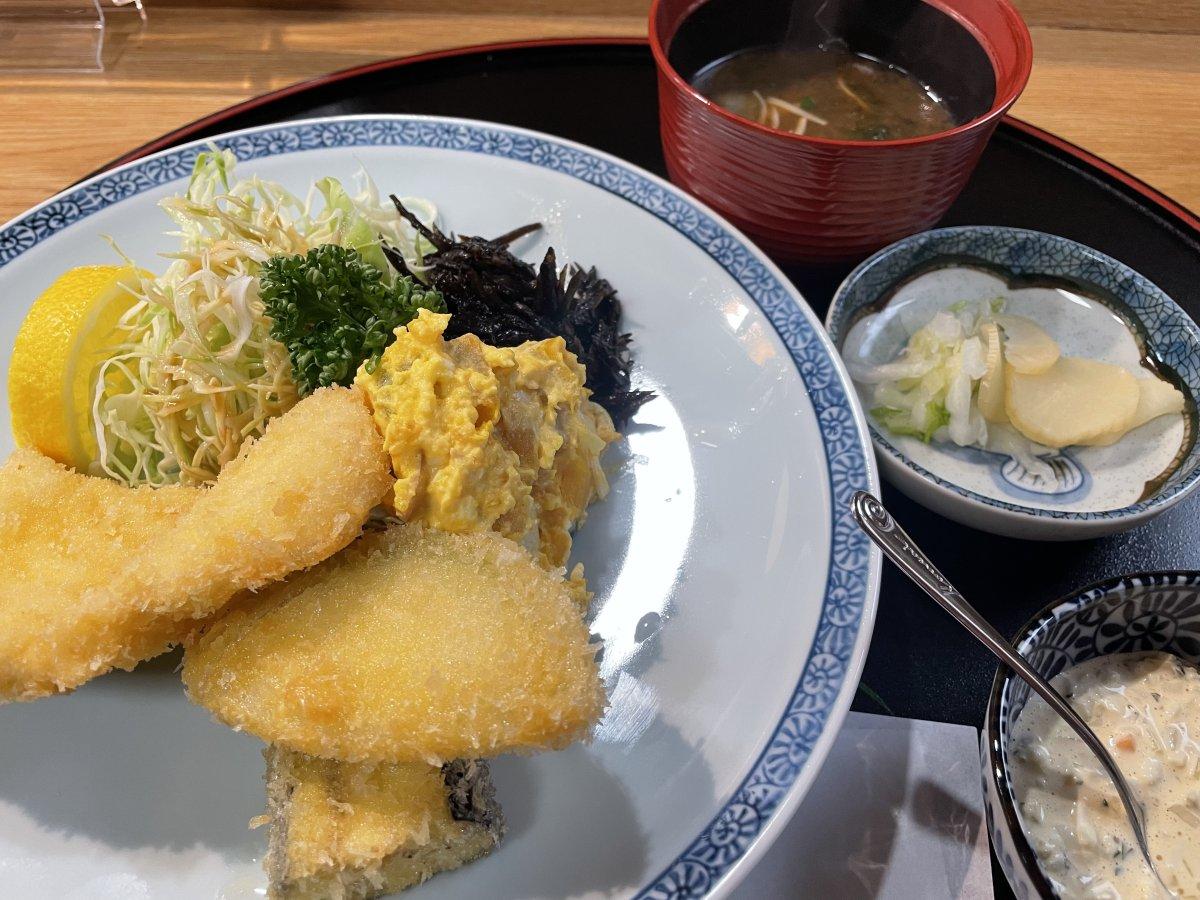 鯛と野菜のフライ定食